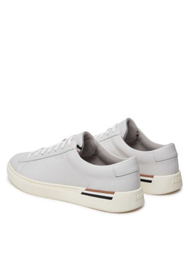 BOSS Sneakersy Clint 50544260 10249945 01 Biały. Kolor: biały. Materiał: skóra
