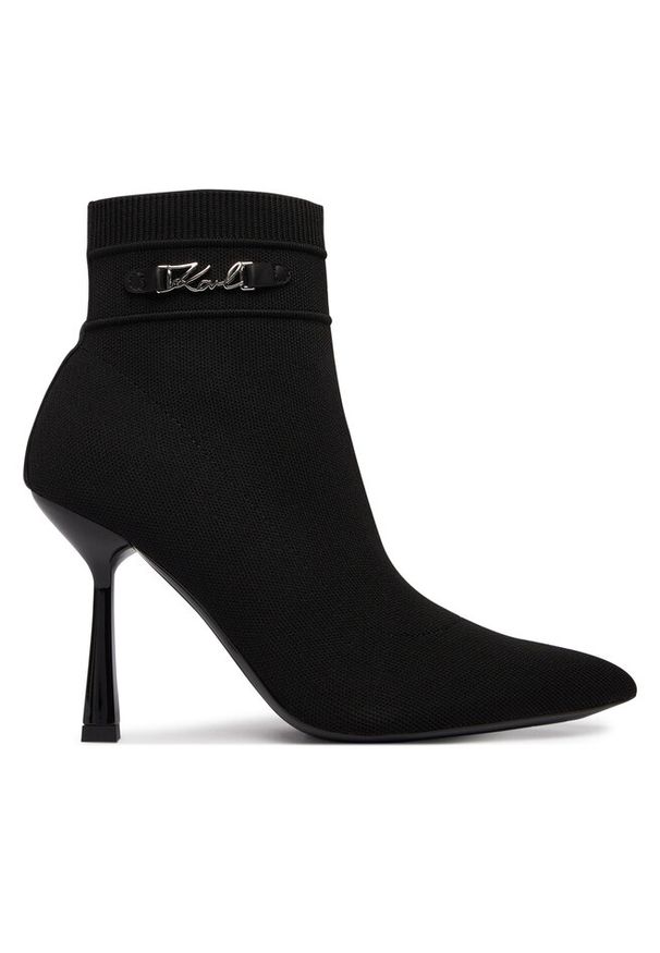 Karl Lagerfeld - Botki KARL LAGERFELD. Kolor: czarny