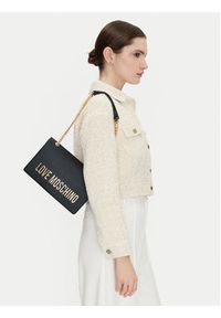 Love Moschino - LOVE MOSCHINO Torebka JC4192PP1MKD0000 Czarny. Kolor: czarny. Materiał: skórzane #4
