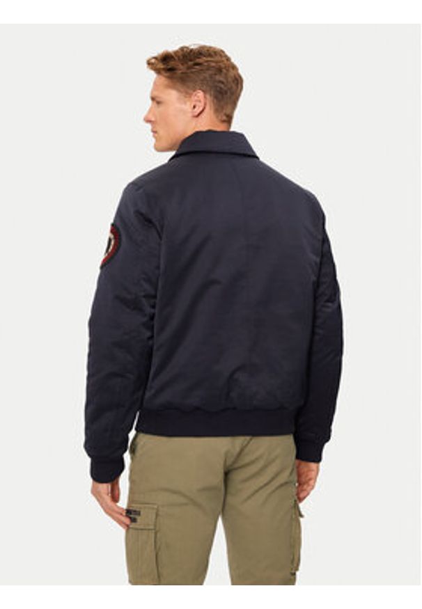 Aeronautica Militare Kurtka bomber 242AB2190CT3376 Granatowy Regular Fit. Kolor: niebieski. Materiał: syntetyk