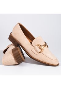 Seastar Damskie mokasyny zamszowe Shelovet beżowe beżowy. Kolor: beżowy. Materiał: zamsz #4