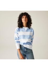 Regatta - Bluza turystyczna damska Aka. Kolor: niebieski. Materiał: polar, tkanina. Sport: turystyka piesza #1