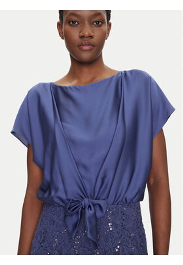 Swing Sukienka koktajlowa 5AI10900 Niebieski Regular Fit. Kolor: niebieski. Materiał: syntetyk. Styl: wizytowy