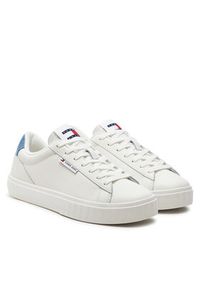 Tommy Jeans Sneakersy Tjw Cupsole Sneaker Denim EN0EN02652 Écru. Materiał: skóra