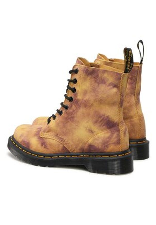 Dr. Martens Glany 1460 Pascal 27962745 Żółty. Kolor: żółty. Materiał: zamsz, skóra