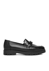 Rieker Loafersy 45561-01 Czarny. Kolor: czarny. Materiał: skóra