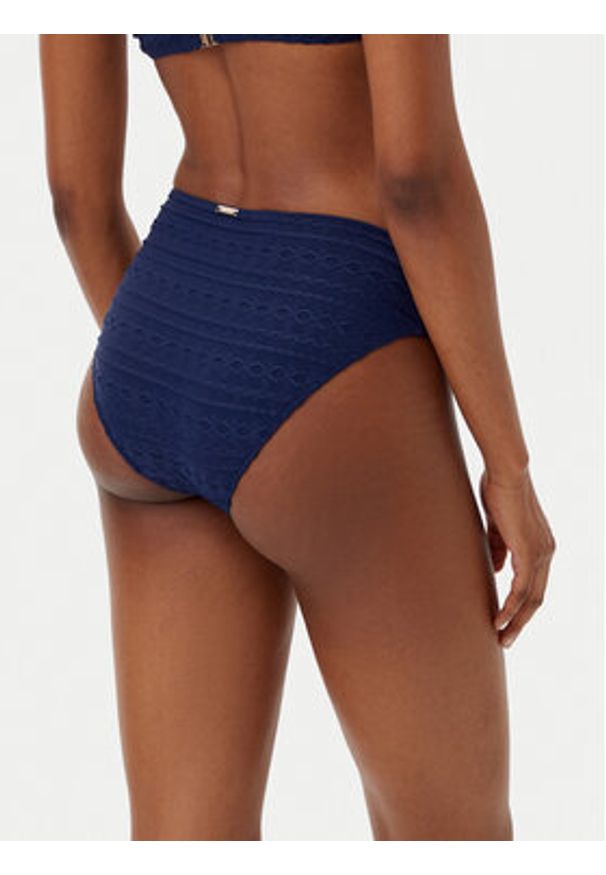 SELMARK - Selmark Dół od bikini BM002 Granatowy. Kolor: niebieski. Materiał: syntetyk