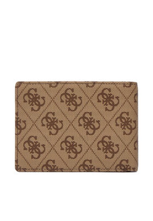 Guess Duży Portfel Męski SMMALL LEA27 Brązowy. Kolor: brązowy. Materiał: skóra