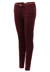 Lee - LEE SKINNY DAMSKIE SPODNIE SCARLETT RICH BURGUNDY L526GHIS