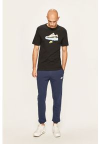Nike Sportswear - Spodnie. Kolor: niebieski. Materiał: dzianina. Wzór: gładki #3