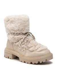 DeeZee Śniegowce ZALJ8088Y-2 Beżowy. Kolor: beżowy. Materiał: materiał #2