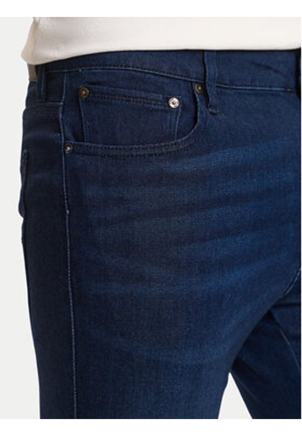 Guess Jeansy M6GAS2 D1086 Granatowy Slim Tapered Fit. Kolor: niebieski