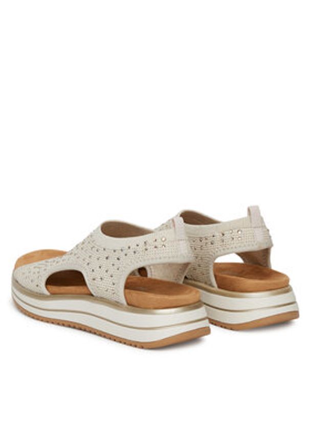 Remonte Sandały D1J55-60 Écru. Materiał: materiał