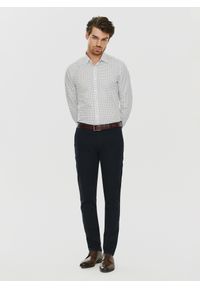 PAKO LORENTE – Biała męska koszula w niebieski mikrowzór P24SF-1X-018-B-S - Pako Lorente. Okazja: na co dzień. Kolor: biały, niebieski, wielokolorowy. Materiał: elastan, jeans. Styl: casual #4