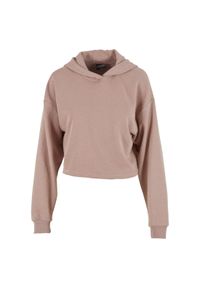 Damska szeroka bluza cropped Urban Classics Light Terry. Kolor: różowy #1