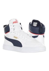Buty do chodzenia męskie Puma Caven Mid. Zapięcie: sznurówki. Kolor: biały, wielokolorowy. Materiał: materiał, tkanina, syntetyk. Szerokość cholewki: normalna. Sport: turystyka piesza