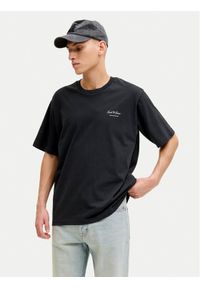 Jack & Jones T-Shirt Earchive 12297647 Czarny Regular Fit. Kolor: czarny. Materiał: bawełna #1