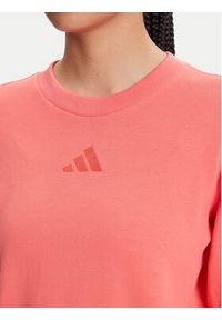 Adidas - adidas Bluza ALL SZN French Terry KD9775 Koralowy Regular Fit. Kolor: pomarańczowy. Materiał: bawełna