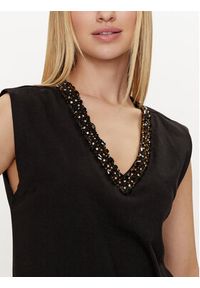 Lola Casademunt by Maite Bluzka MS2415028 Czarny Relaxed Fit. Kolor: czarny. Materiał: bawełna #5