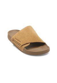 Quiksilver - Sandały wsuwane dla Mężczyzn RIVI Beżowy. Zapięcie: bez zapięcia. Kolor: beżowy. Materiał: guma, zamsz. Sport: pływanie #1