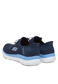 skechers - Skechers Sneakersy Summits-New Daily 150263/NVBL Granatowy. Kolor: niebieski. Materiał: materiał #6