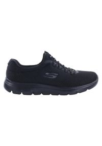 skechers - Buty na co dzień damskie SKECHERS SUMMITS wsuwane. Okazja: na co dzień. Zapięcie: bez zapięcia. Kolor: czarny. Model: Skechers Sport. Sport: turystyka piesza