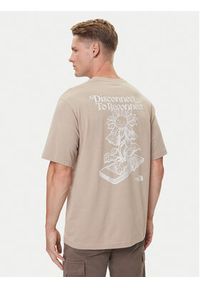 The North Face T-Shirt Connect NF0A8E3Y Beżowy Relaxed Fit. Kolor: beżowy. Materiał: bawełna #3