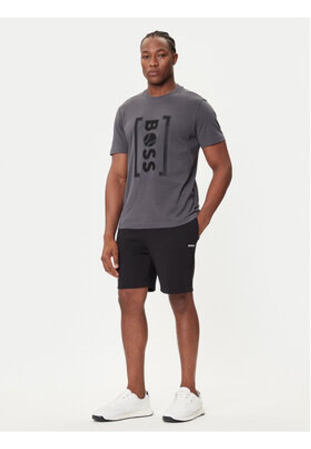 BOSS T-Shirt Iconic TL 50543905 Szary Relaxed Fit. Kolor: szary. Materiał: bawełna