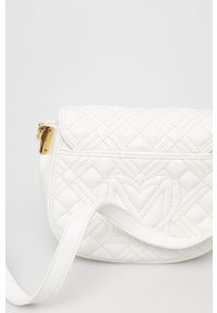 Love Moschino torebka kolor biały. Kolor: biały. Rodzaj torebki: na ramię #4