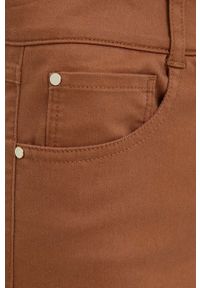 Pennyblack jeansy damskie kolor beżowy medium waist. Kolor: brązowy #2