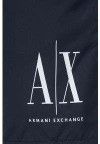 Armani Exchange szorty kąpielowe kolor niebieski. Kolor: niebieski #2