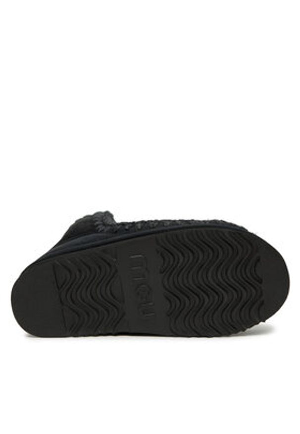 Mou Śniegowce Eskimo Scoubidoo Lace FW101124A Czarny. Kolor: czarny. Materiał: skóra