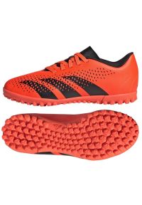 Adidas - Buty piłkarskie adidas Predator Accuracy.4 Tf Jr GW7086 pomarańczowe pomarańcze i czerwienie. Zapięcie: sznurówki. Kolor: pomarańczowy. Materiał: syntetyk, guma. Sport: piłka nożna #3