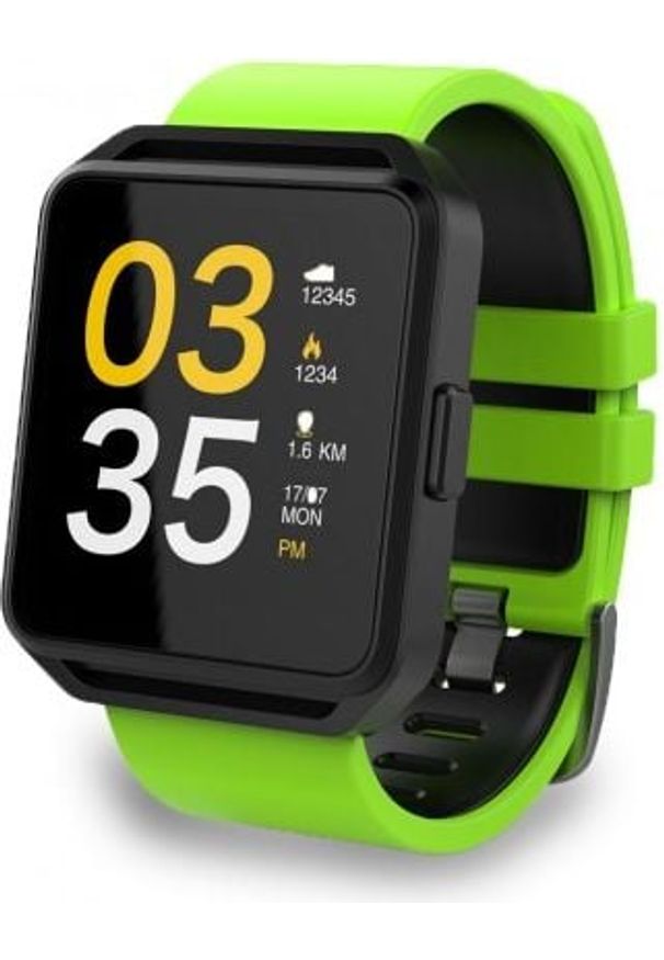 Smartwatch FitGo FW15 Square Zielony (FITGOFW15CZARZOL). Rodzaj zegarka: smartwatch. Kolor: zielony