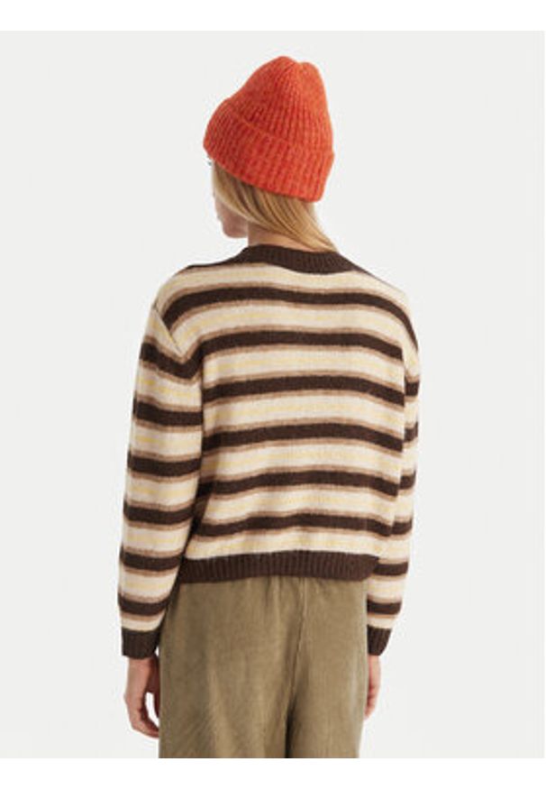 Quiksilver Kardigan Bukit EQWSW03030 Brązowy Regular Fit. Kolor: brązowy. Materiał: syntetyk