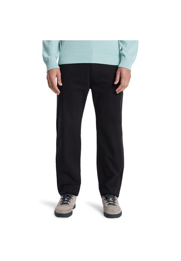 Quiksilver - dla Mężczyzn UNION STRAIGHT TAPERED Czarny. Kolor: czarny. Materiał: tkanina, bawełna, elastan