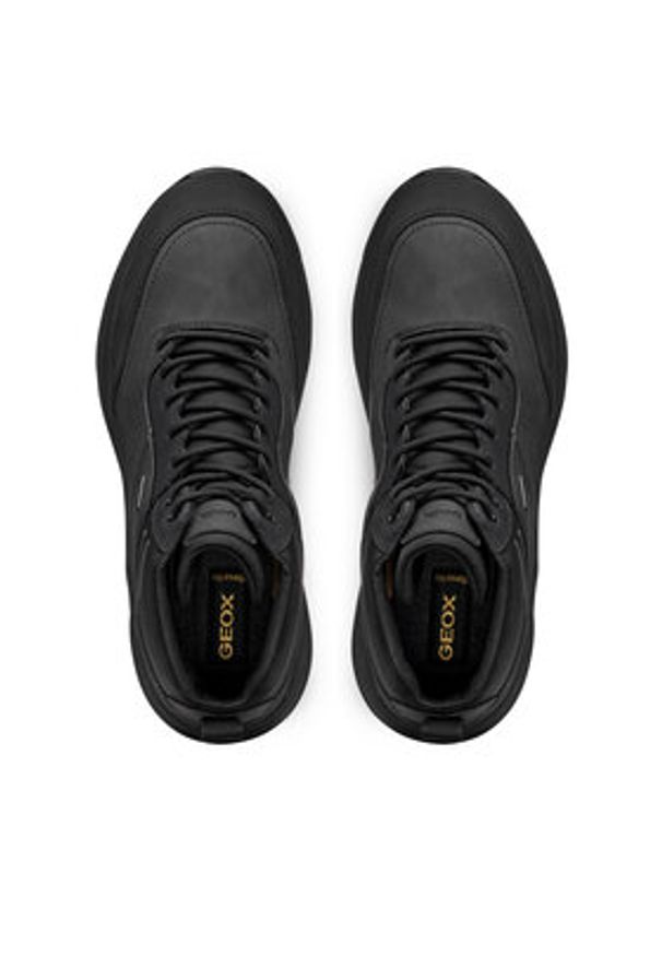 Geox Sneakersy U Senales B Abx U56M2C 0EK3R C9999 Czarny. Kolor: czarny. Materiał: skóra