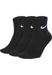 Nike - Lekkie Skarpety Do Kostki Unisex Dla Dorosłych (zestaw 3 Sztuk). Kolor: czarny