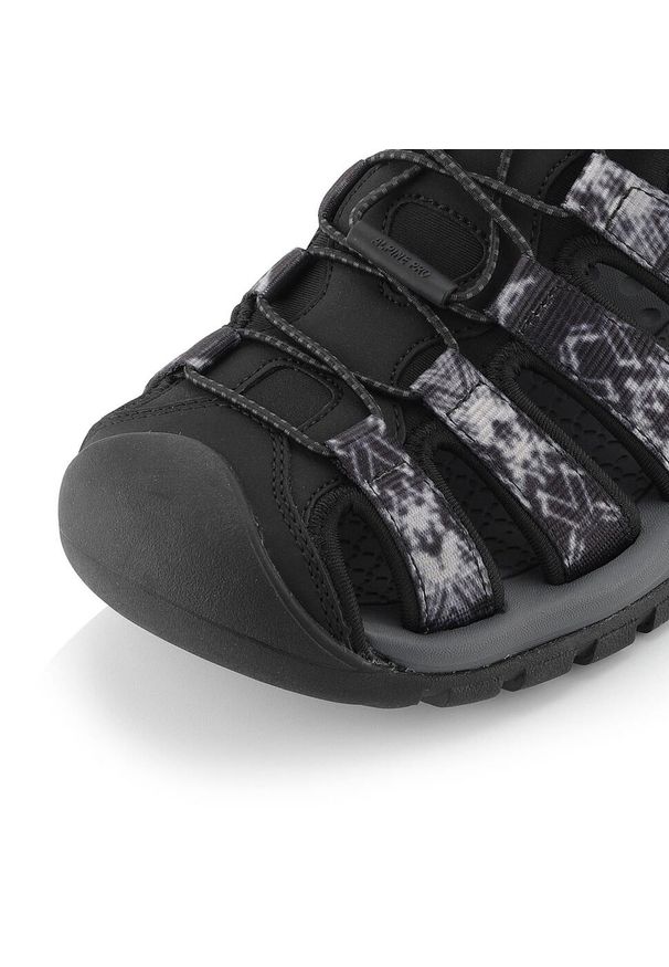 ALPINE PRO - Sandały turystyczne unisex z zakrytym noskiem Alpine Pro Awede. Kolor: czarny. Sezon: lato. Sport: turystyka piesza