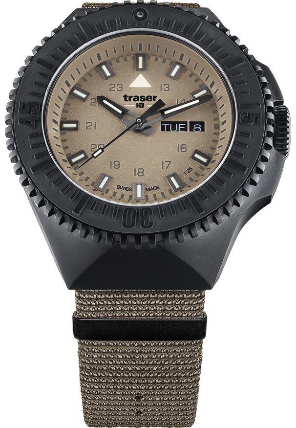 Zegarek Traser Zegarek męski Traser TS-109860 beżowy. Kolor: beżowy