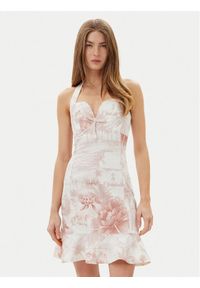 Guess Sukienka letnia W5GK40D5NC1 Biały Slim Fit. Kolor: biały. Materiał: bawełna. Sezon: lato