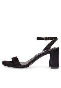 Steve Madden Sandały Luxe Sandal SM11002329-03002-015 Czarny. Kolor: czarny. Materiał: skóra, zamsz