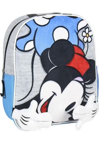 NoName - Plecak dziecięcy 3D Minnie Mouse Niebieski Szary. Kolor: niebieski, szary, wielokolorowy. Wzór: motyw z bajki #1