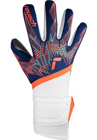 Dziecięce rękawice bramkarskie Reusch Pure Contact Gold. Kolor: niebieski, pomarańczowy, biały, wielokolorowy. Sport: piłka nożna #2