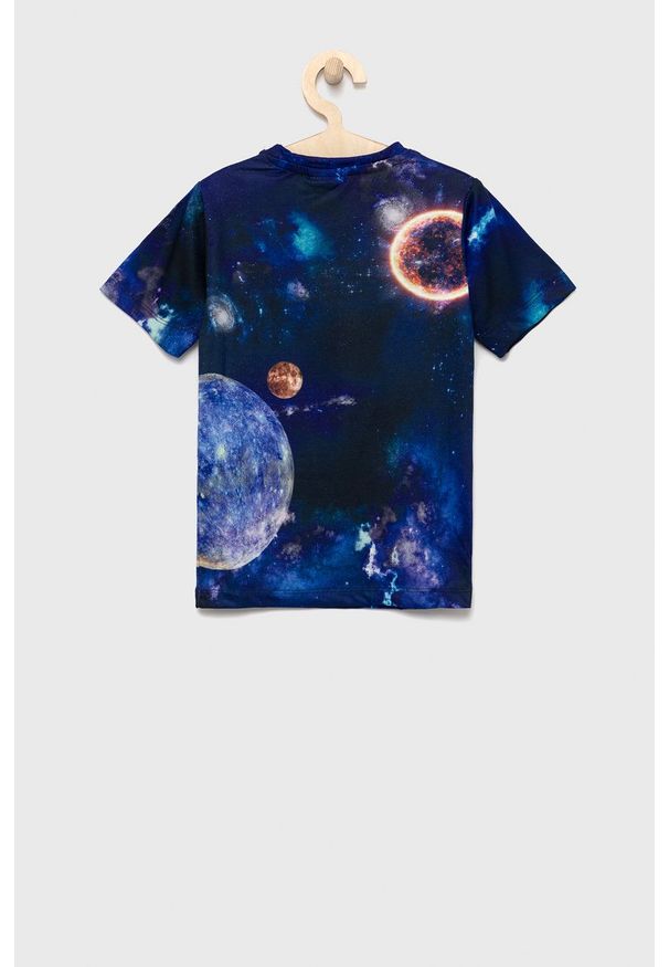 Hype t-shirt dziecięcy (3-pack) wzorzysty. Okazja: na co dzień. Kolor: niebieski. Materiał: dzianina. Wzór: nadruk. Styl: casual