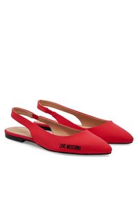 Love Moschino - LOVE MOSCHINO Sandały JA11021G1MIM0502 Koralowy. Kolor: pomarańczowy. Materiał: materiał