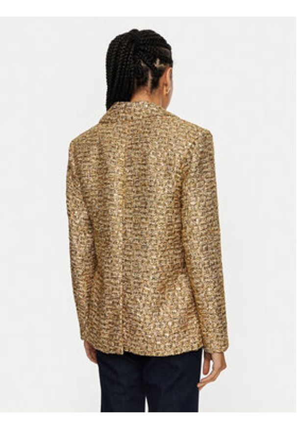 Silvian Heach Marynarka Zinsky GPA24197GC Złoty Regular Fit. Kolor: złoty. Materiał: syntetyk