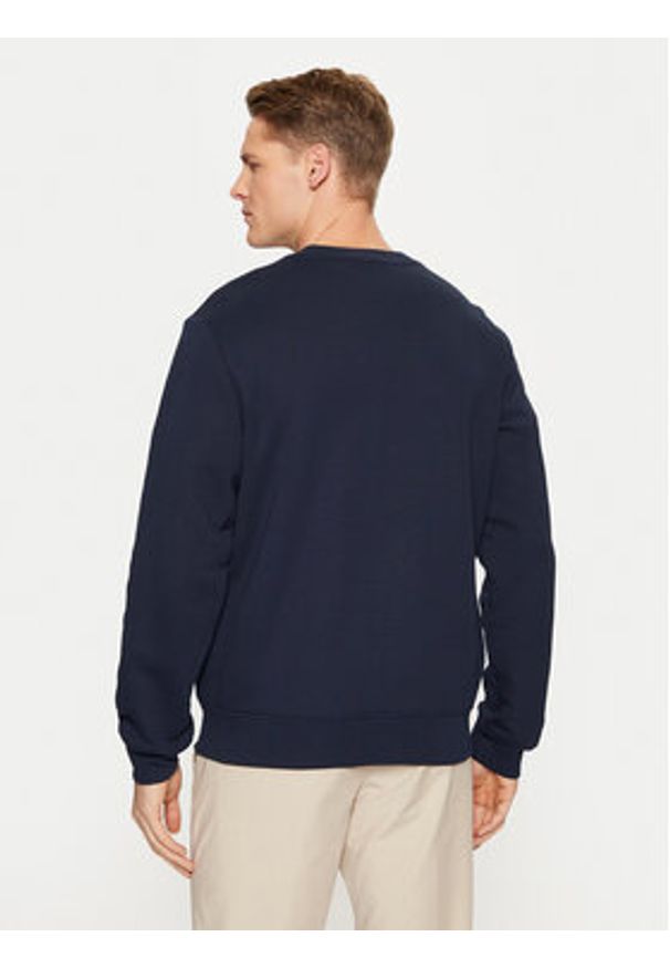 Lacoste Bluza SH3595 Granatowy Classic Fit. Kolor: niebieski. Materiał: bawełna