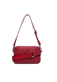 Calvin Klein Torebka Webbing 2X Strap Camera Bag LV04F3656G Czerwony. Kolor: czerwony. Materiał: skórzane #5