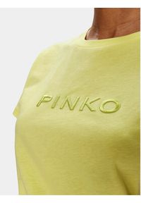 Pinko T-Shirt Start 101752 A1NW Żółty Regular Fit. Kolor: żółty. Materiał: bawełna #3